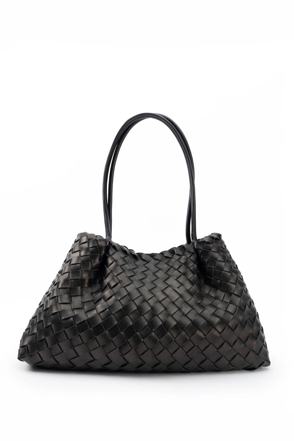 Vesker | Dimple Tote Medium Woven Black